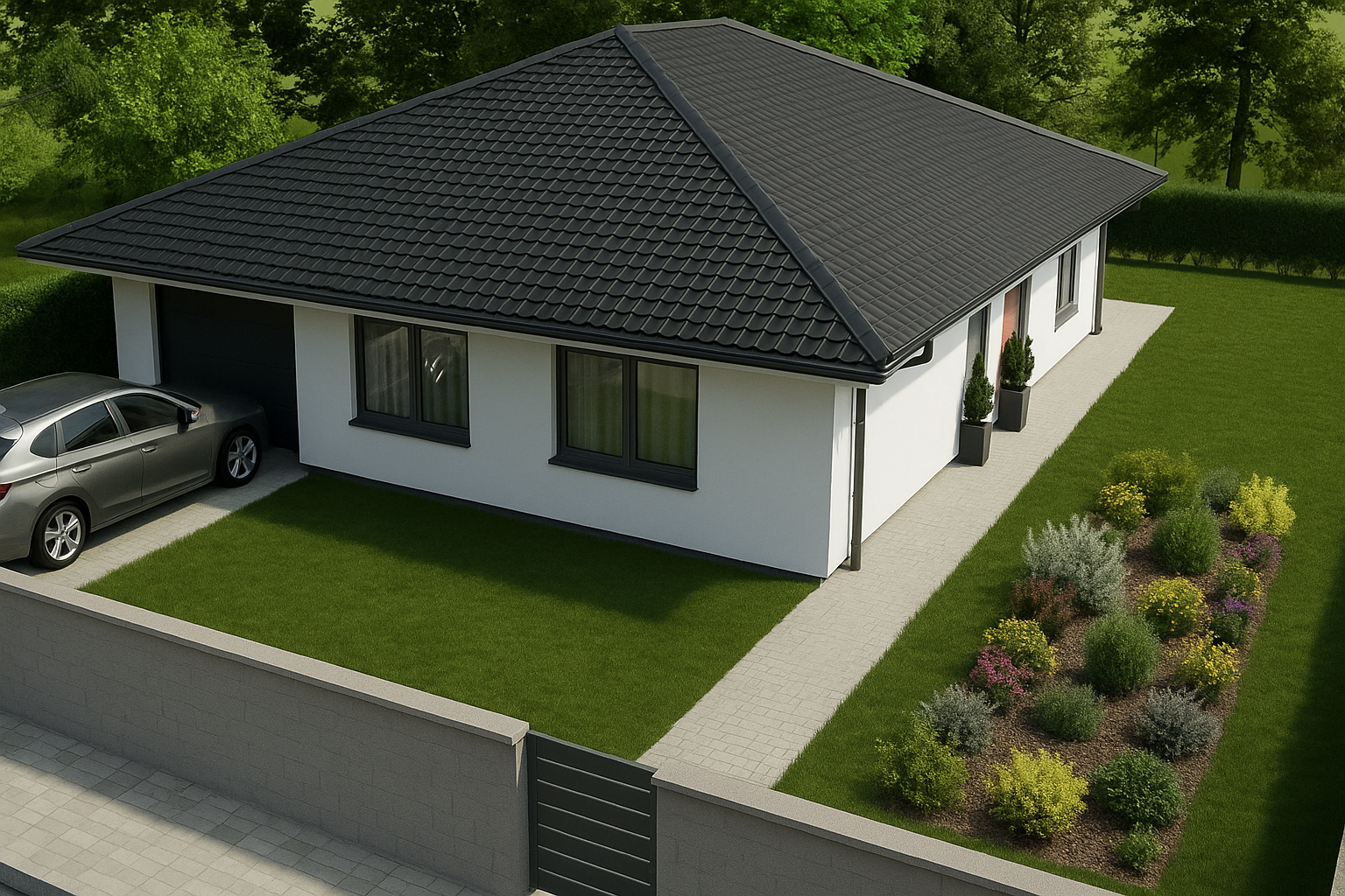 4-izb. 115m2 RD novostavba s garážou a tep.čepadlom, 508m2 pozemok, Hrubá Borša, okr.Senec