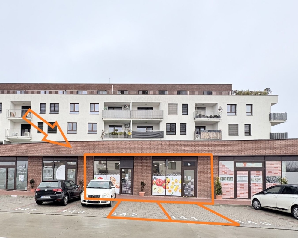 Na prenájom: obchodné priestory 122 m2 + 2x parkovanie v cene, Vrabčia, Senec